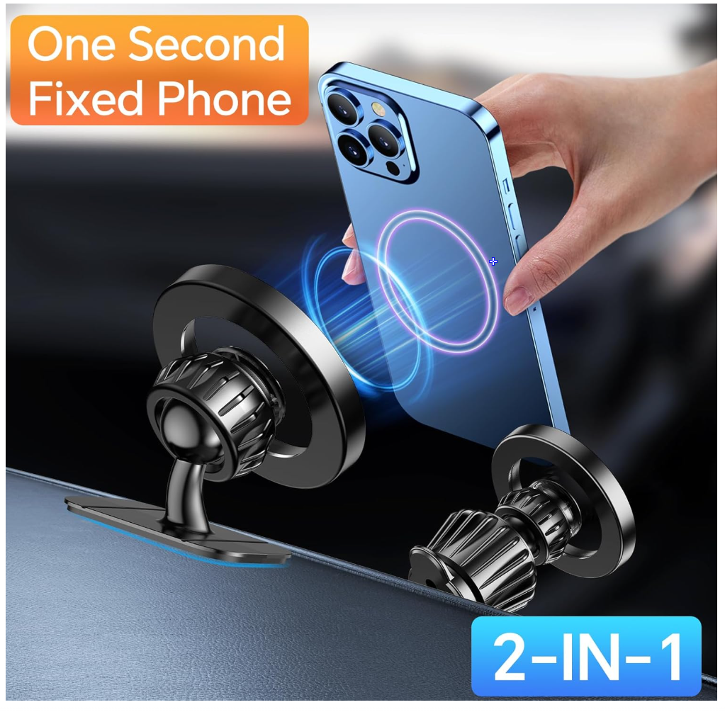 Kaistyle for Magsafe Car Mount【20 Strong Magnets】Magnetic Phone Holder for Car Phone Holder Mount Dash Mounted Holders Cell Phone Holders for Your Car Accessories for Women Men for iPhone 17 16 15 14