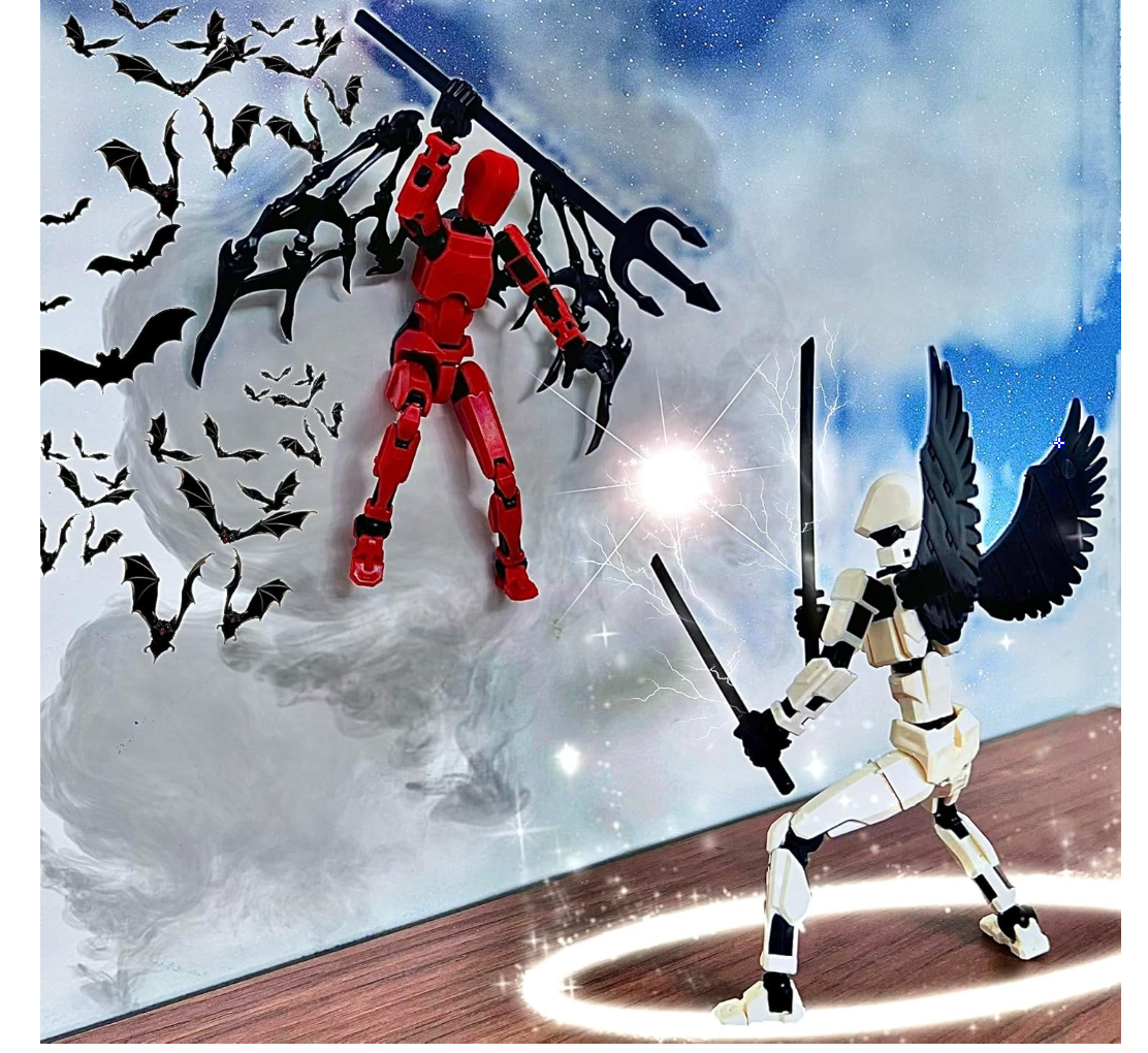 (Assembly Completed) 8 Packs Titan13 Action Figure Set, Dummy 13 3d GifPrinted Action Figure Toy ts for Kids, Robot 13 ActionFigure Full Body Mechanical Doll Christmas Birthday Gift for Boys Girls