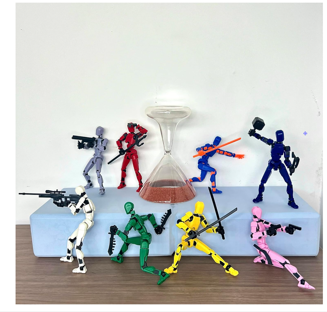 (Assembly Completed) 8 Packs Titan13 Action Figure Set, Dummy 13 3d GifPrinted Action Figure Toy ts for Kids, Robot 13 ActionFigure Full Body Mechanical Doll Christmas Birthday Gift for Boys Girls