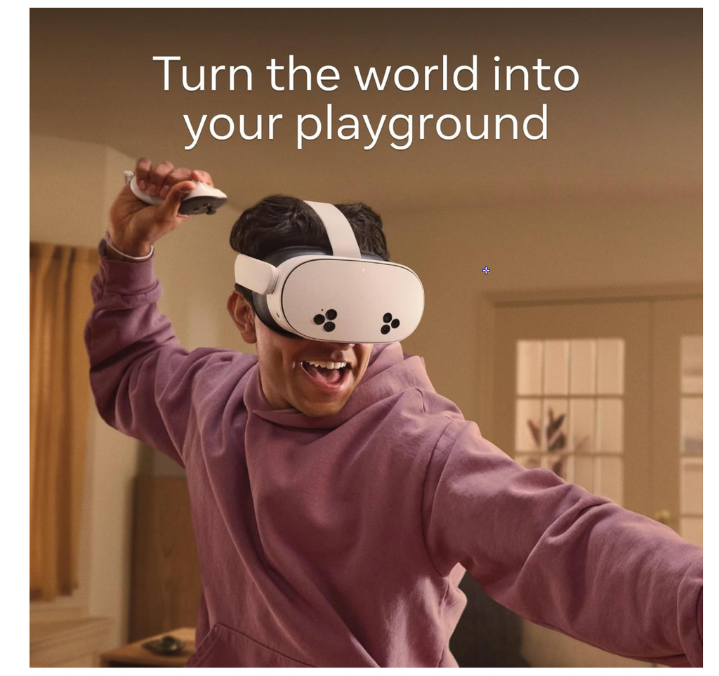 Meta Quest 3S 128GB — Dive into Mixed Reality — Unreal Experiences — All-in-One Headset (Renewed Premium)